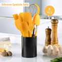 Silicone Spatula Sets Heat-Resistant Non-Stick Spatula 8pcs with Iron Core for Baking