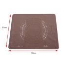 Silicone Baking Mat Dough Pad with Measurement Bake Pad Rolling Mat Non stick Reusable Cooking Tools for Bake Pizza Bread Cake Pastry