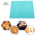 Silicone Baking Mat Dough Pad with Measurement Bake Pad Rolling Mat Non stick Reusable Cooking Tools for Bake Pizza Bread Cake Pastry