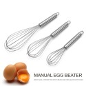 8 Inch Egg Beater Household Manual Cake Mixer Dough Milk Egg Kitchen Egg Beater for Restaurant Bar Cake Shop Kitchen Gadgets Dishwasher Safe