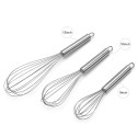 8 Inch Egg Beater Household Manual Cake Mixer Dough Milk Egg Kitchen Egg Beater for Restaurant Bar Cake Shop Kitchen Gadgets Dishwasher Safe