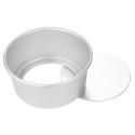 5pcs/set Aluminum Alloy Round Cake Mould Chiffon Cake Baking Pan Pudding Cheesecake Mold Set with Removable Bottom