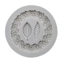 Wreath Leaf Silicone Liquid Mold Kitchen Cake Chocolate DIY Mold Fondant Baking Mold