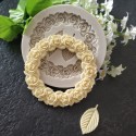 Wreath Leaf Silicone Liquid Mold Kitchen Cake Chocolate DIY Mold Fondant Baking Mold