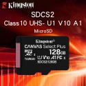 Kingston TF Card 32GB 64GB 128GB High Speed Class10 Memory Card Compatible with Smartphone Camera Tablet Dash Cam