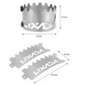 Lixada Portable Outdoor 2-in-1 Ultralight Titanium Alcohol Stove Rack Windscreen Camping Hiking Backpacking