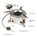 6000W Camping Gas Stove Burner Windproof Foldable Backpacking Hiking Outdoor Cooking Stove with Piezo Ignition