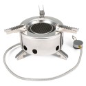 6000W Camping Gas Stove Burner Windproof Foldable Backpacking Hiking Outdoor Cooking Stove with Piezo Ignition