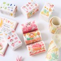 Lovely Fruit Washi Japanese Paper Tape Pearlized Scrapbooking Tape Rolls 75mm for DIY Decoration Journals Scrapbooks Gift Wrapping