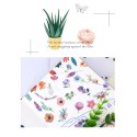 Flower Plants Sticker Self-Adhesive Decoration Stickers Washi Japanese Sticker 6 Sheets/Pack for DIY Decoration Journals Scrapbooks Diary Photo Album