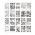 20pcs B5 Alphabet Letter Number Stencils Drawing Painting PET Templates Reusable for Journal DIY Art Craft Scrapbooking Planner Decoration