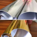 Adhesive Vinyl Sheet 30 x 100cm/12 x 40in Easy to Cut & Tear PVC Vinyl Film Compatible with Cricut for DIY Shirts/Cups/Cars/Posters(Gold)