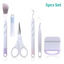 Basic Tool Set Vinyl Craft Weeding Tool with Weeder Scraper Spatula Tweezers Scissors Removal Tool Kit for Scrapbooking DIY Projects