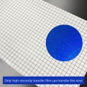 Holographic Glitter Adhesive Craft Vinyl 30.5x30.5cm/12x12In 7 Assorted Colors with 2 Pieces of Transfer Film Compatible with Cricut Silhouette Cameo Decals Signs Home Decoration DIY Crafts