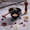 Sealing Wax Warmer Wax Seal Candle Melting Furnace Tool with 1pc Candle for Wax Seal Beads or Sealing Wax Sticks Wedding Wax Envelope Stamp Arts Crafts