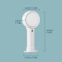 Portable Handheld Fan 3 in 1 Necklace Desk Hand-hold Fan Bladeless Cooling Fan 180 Degree Rotatable Air Outlet 3 Speeds Hand Free Personal Fans for Office Home Travel Outdoors