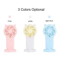 Mini Portable Fan 3-speed Adjustable USB Rechargeable Electric Fans 3 Gears Cooling ON OFF Switch Cute Air Cooler