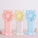 Mini Portable Fan 3-speed Adjustable USB Rechargeable Electric Fans 3 Gears Cooling ON OFF Switch Cute Air Cooler