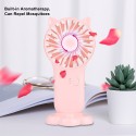 Mini Portable Fan 3-speed Adjustable USB Rechargeable Electric Fans 3 Gears Cooling ON OFF Switch Cute Air Cooler