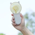 Mini Portable Fan 3-speed Adjustable USB Rechargeable Electric Fans 3 Gears Cooling ON OFF Switch Cute Air Cooler