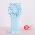 Mini Portable Fan 3-speed Adjustable USB Rechargeable Electric Fans 3 Gears Cooling ON OFF Switch Cute Air Cooler