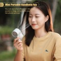 Mini Portable Handheld Fan with 1200 mAh Rechargeable Battery 3 Speed Low Noise Personal Handle Fans for Travel Camping Office Home USB Electric Fan