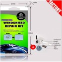 Windshield Repair Kit DIY Car Window Windscreen Glass Scratch Repair Sets for Fix Auto Glass Windshield Crack Chip Scratch