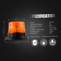 LED Strobe Light Emergency Warning Flash Beacon Light with Magnetic Base for Truck Vehicle School Bus