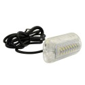 27LED Underwater Boat Lights Stainless Steel Pontoon Marine Transom Lights for Swiming Driving Fishing, Waterproof IP68 Lamp