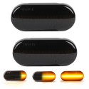 Dynamic LED Side Indicator Black Smoke Turn Signal Replcement for FORD/SEAT/SKODA/VW/LUXFACTORY