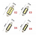 23pcs Super Bright Canbus LED Bulbs 5050 SMD LED Lights Bulb Car Interior Light Dome Light LED MAP Light Door Light Trunk License Plate Lamp Bulb