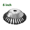 6 inch Grass cutter Trimmer parts General Wear-Resistant Multi-Function steel wire Rust removal Weeding plate Mower Head blade