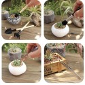 14PCS Garden Planting Tool Set Bonsai Succulent Transplanting Miniature Fairy Mini Garden Planting Gardening Hand Tools for Home Office Garden