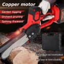 Mini Chainsaw Cordless Small Wood Chainsaw Pruning Chainsaw 800W 21V Rechargeable Portable Electric Saw for Tree Branch Wood Cutting