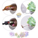 13PCS Mini Garden Hand Tools Bonsai Succulent Miniature Planting Tool Set Mini Garden Planting Care Tools Leaf Trimmer Rake Shovels Watering Bottle