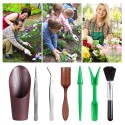 13PCS Mini Garden Hand Tools Bonsai Succulent Miniature Planting Tool Set Mini Garden Planting Care Tools Leaf Trimmer Rake Shovels Watering Bottle