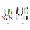 13PCS Mini Garden Hand Tools Bonsai Succulent Miniature Planting Tool Set Mini Garden Planting Care Tools Leaf Trimmer Rake Shovels Watering Bottle