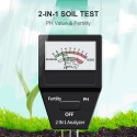 2 In 1 Soil Fertility PH Tester Multifunctional Soil Meters with 3 Needles for Garden Lawn Farm Indoor Outdoor No Battery Needed