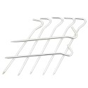 10Pcs 180mm Aluminium Alloy Outdoor Nail with Hook Design for Camping Tent Peg Stakes