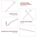 10Pcs 180mm Aluminium Alloy Outdoor Nail with Hook Design for Camping Tent Peg Stakes