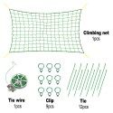 YEGBONG Trellis Netting for Climbing Plants 16 X 6 FT Garden Trellis Netting for Cucumber Vine Fruits Vegetables Tomato With Tie Wire Clips