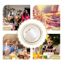 Disposable Tableware Set for 8 Guests Disposable Paper Dinnerware Plates Cups Napkins for Birthday Camping Picnics Party