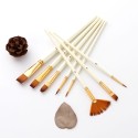 10pcs Paint Brushes Set Kit Multiple Mediums Brushes with Nylon Hair for Artist Acrylic Aquarelle Gouache Watercolor Oil Painting for Great Art Drawing Supplies