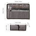 23pcs Different Sizes Paint Brushes Set Professional Nylon Hair Wooden Handle Paintbrush with Scraper Canvas Organizing Bag for Artists Children Adults for Acrylic Oil Watercolor Gouache Painting Arts Crafts Supplies