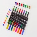 Dual Tip Brush Pens 120 Colors Art Markers Set with Brush and Fine Tips Colored Pen for Children Adults Artists Drawing Sketching Coloring Calligraphy Hand Lettering Journaling Planner Art Projects