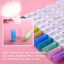 10 Colors Highlighters Set Double Tipped Colored Pens Felt Tip Marker Pens Assorted Colors for Teachers and Students Notes Taking Reading Painting Artists Sketching