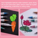 10 Colors Highlighters Set Double Tipped Colored Pens Felt Tip Marker Pens Assorted Colors for Teachers and Students Notes Taking Reading Painting Artists Sketching