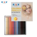 H&B 24 Colors Pencils Set Art Supplies Character Skin Tone Oily Colored Pencil Portrait Drawing Tool Great Gift for Adults Students Beginners And Artists