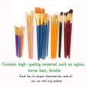 50PCS Paintbrushes All Purpose Washable Paint Brushes Set Artist Variety Value Pack Sponge Painting Brush Set Flat Round Angle Foam Tipped