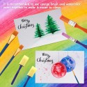 50PCS Paintbrushes All Purpose Washable Paint Brushes Set Artist Variety Value Pack Sponge Painting Brush Set Flat Round Angle Foam Tipped